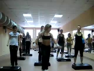 fc lastochka. step aerobics.